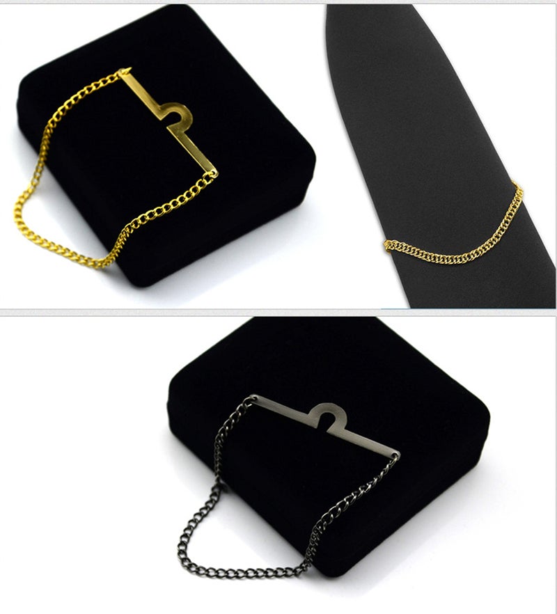 Geek-M Men's Tie Chain Fashion Necktie Link Noble Necktie Chains for Business Wedding Pack of 3 - Image 3